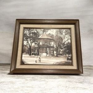 Kings Square Bandstand C-1908 #26 Framed Park Scene Wall Art
